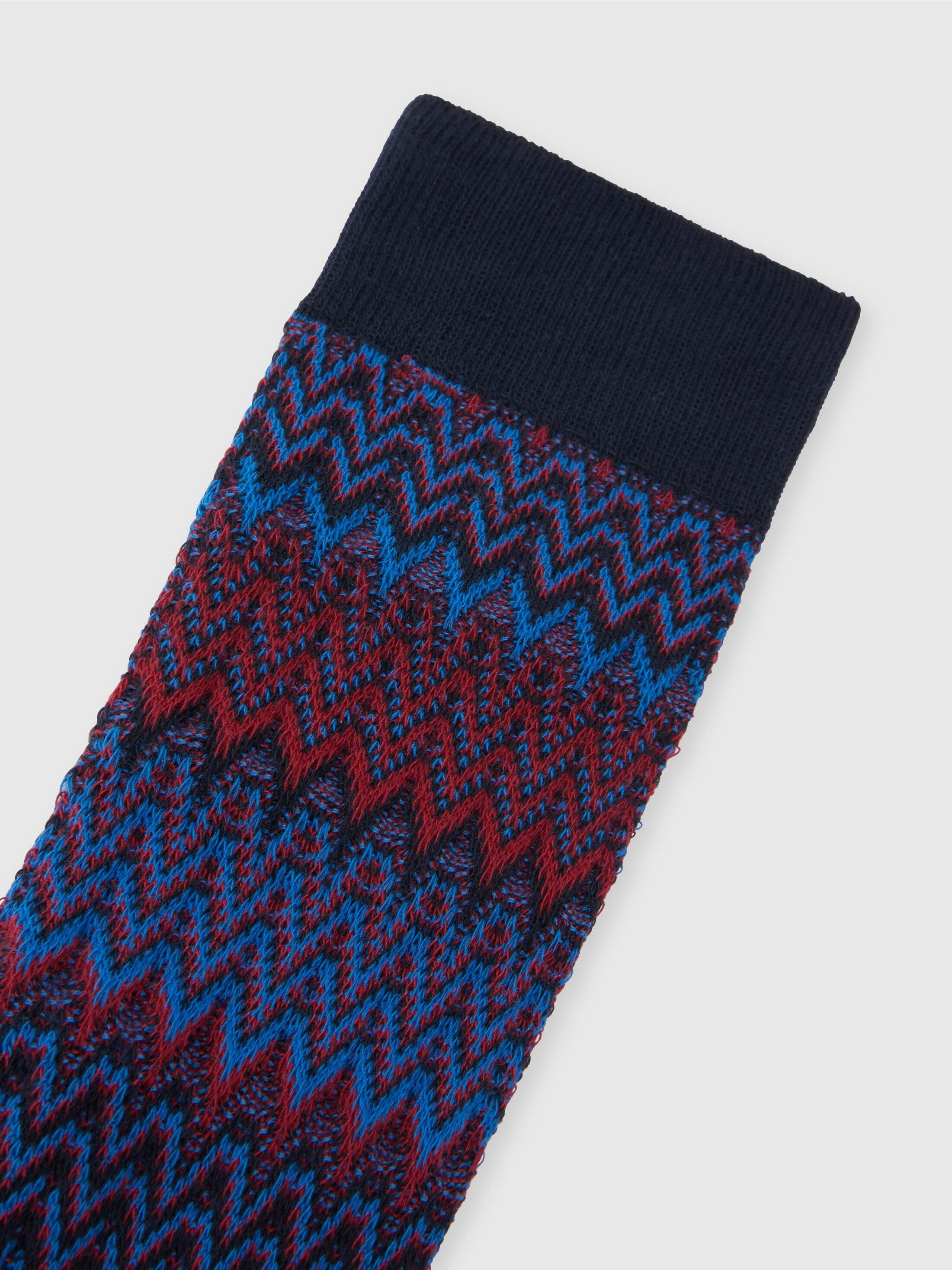 Chevron cotton blend socks Product Image