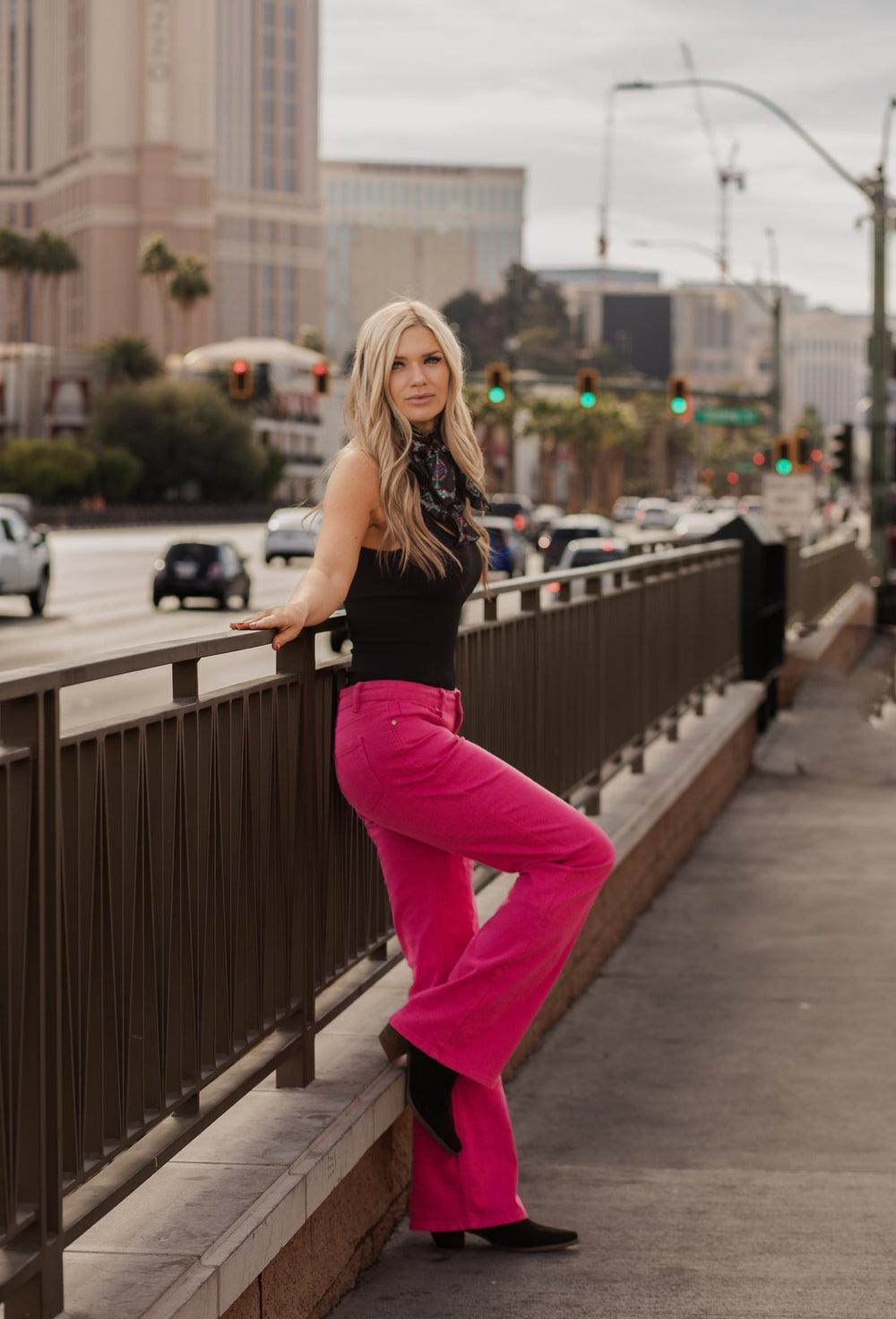 Walking West Denim PINK Long Product Image