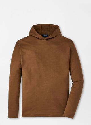 Peter Millar Mens Excursionist Flex Hoodie | Color: Walnut | Size: XXL Product Image