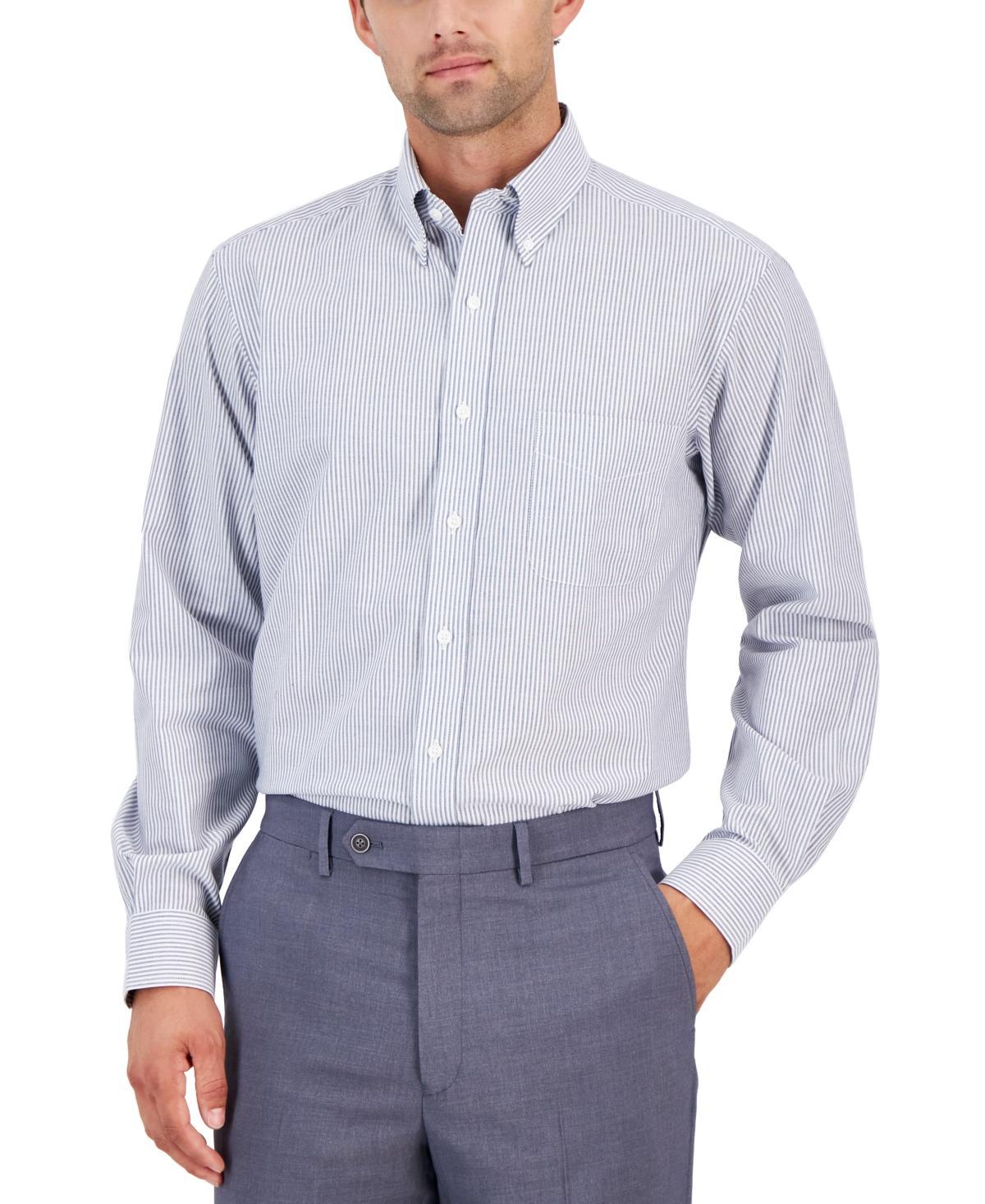 Club Room Mens Regular Fit University Stripe Dress Shirt, Created for Macys Product Image