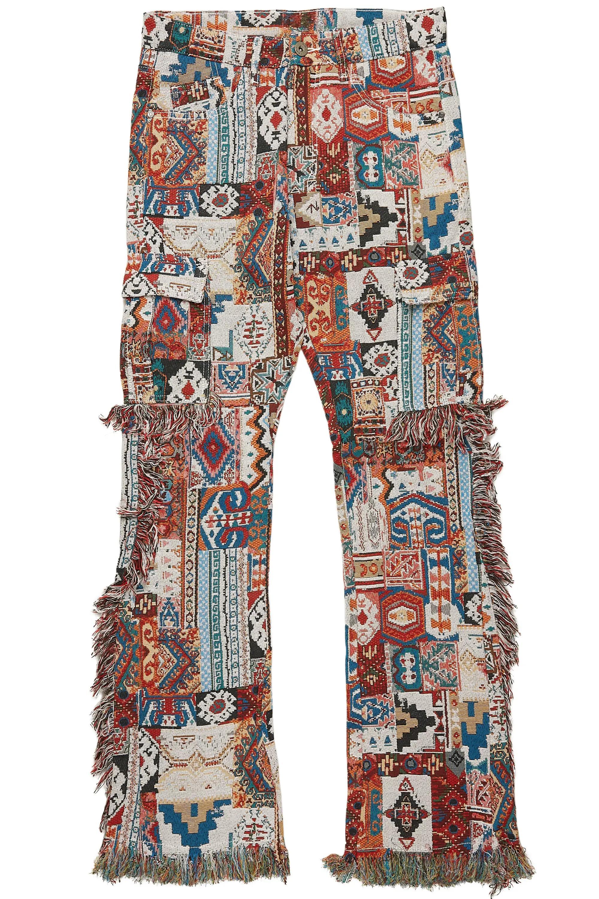 Percy Multi Tapestry Slim Flare Pants Male Product Image