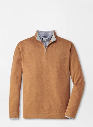 Peter Millar Mens Crown Comfort Pullover | Color: British Tan | Size: S Product Image