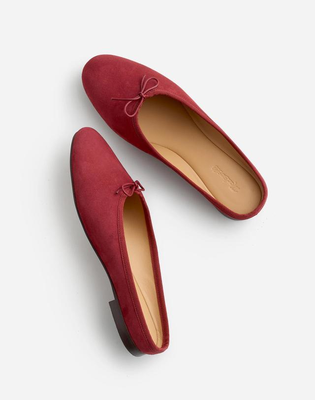 The April Ballet Flat Mule in Suede Product Image