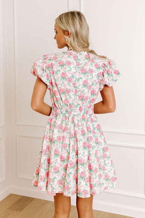 Rose Garden Elegance Mini Dress Product Image