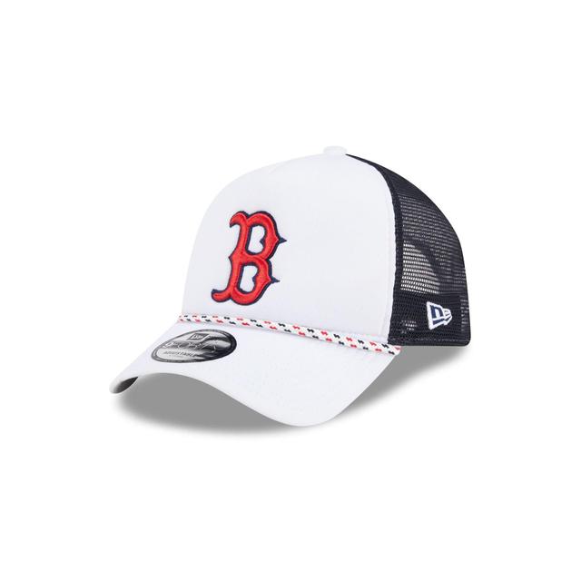 Boston Red Sox Court Sport 9FORTY A-Frame Trucker Hat Male Product Image