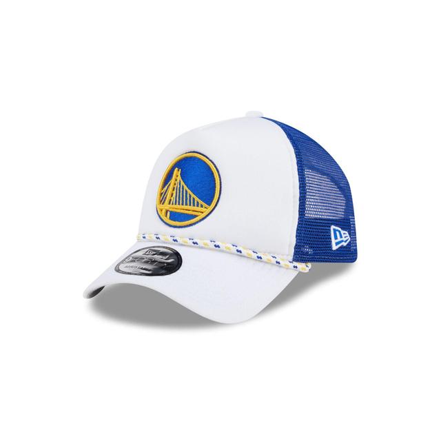 Golden State Warriors Court Sport 9FORTY A-Frame Trucker Hat Male Product Image