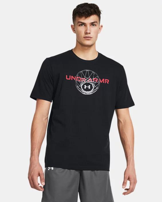 Men's UA Basketball Net Wordmark Short Sleeve Product Image