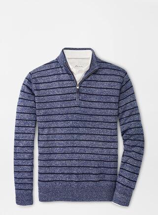 Peter Millar Mens Crown Cool Quarter-Zip Sweater | Color: Navy | Size: M Product Image