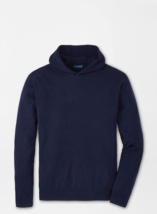 Peter Millar Mens Excursionist Flex Popover Hoodie | Color: Navy | Size: 3XL Product Image