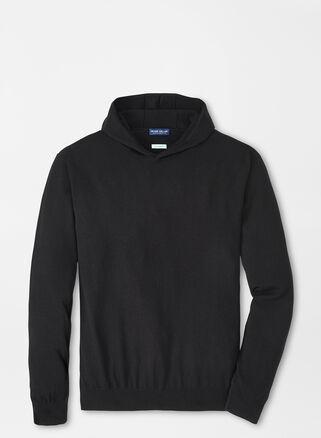 Peter Millar Mens Excursionist Flex Popover Hoodie | Color: Black | Size: 3XL Product Image