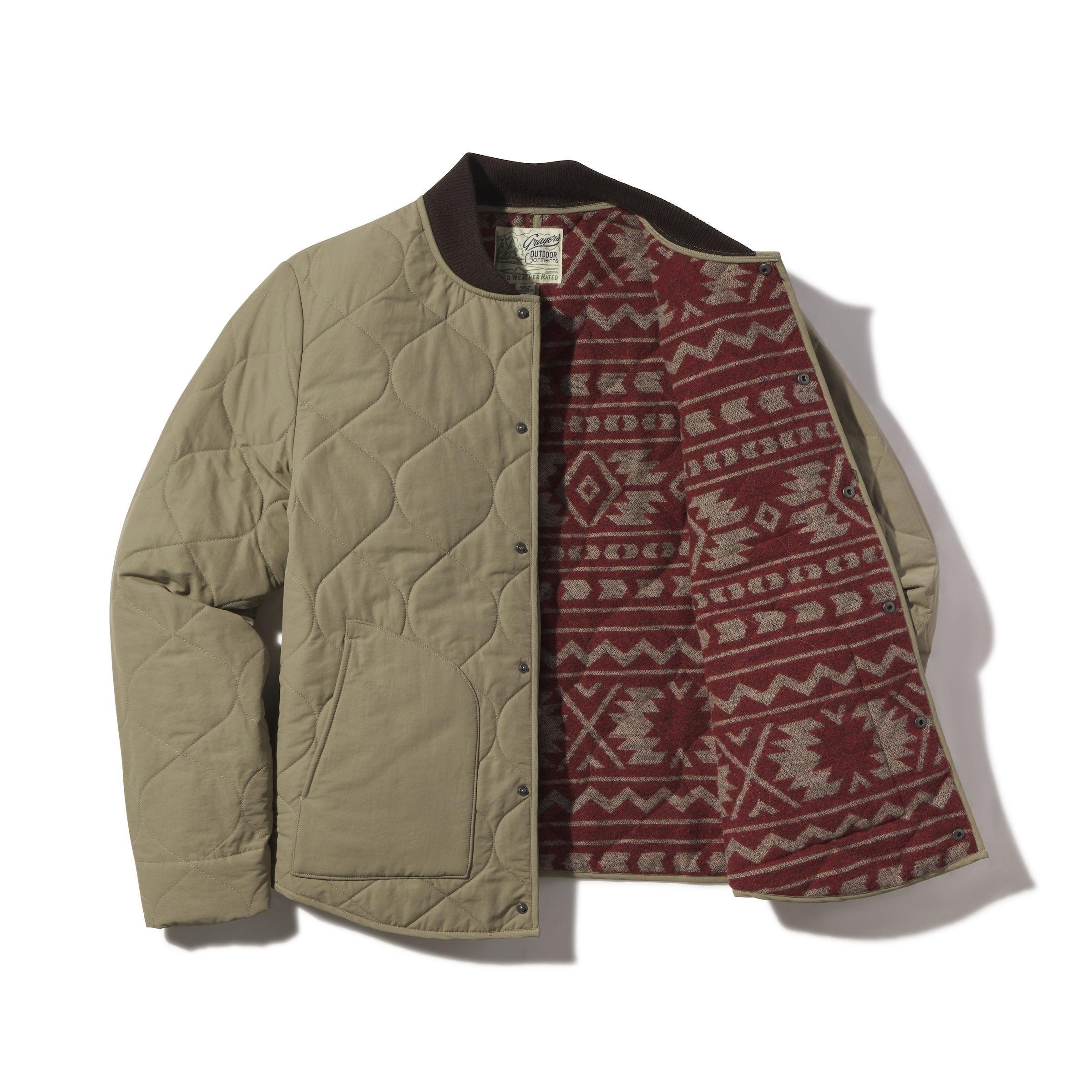 New Daines Quilted Bomber - Dusty Olive Product Image