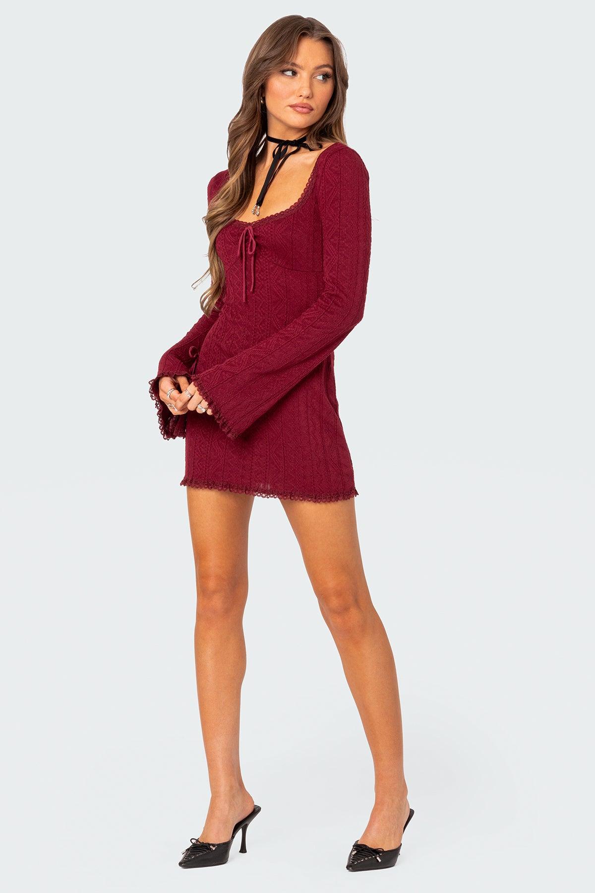 Krista Lacey Knit Mini Dress Product Image