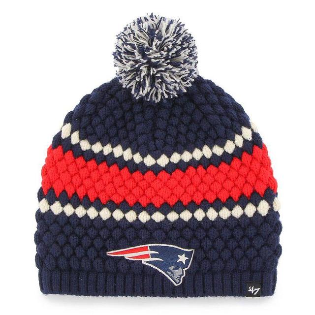 47 Brand Womens New England Patriots Leslie Pom Knit Hat Product Image