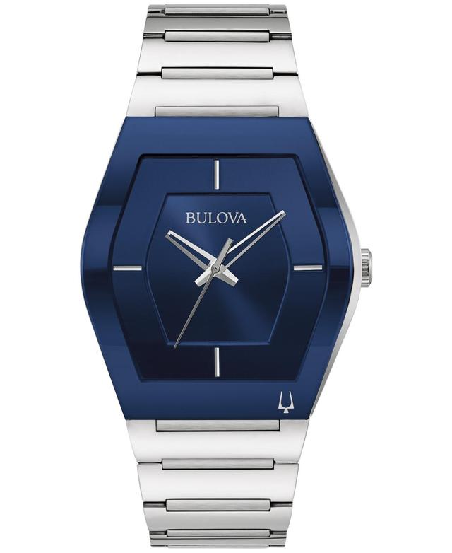 Men's Special Edition Bulova Modern Latin GrammyÂ® Gemini Two-Tone Strap Watch with Tonneau Black Dial (Model: 97A163) Product Image