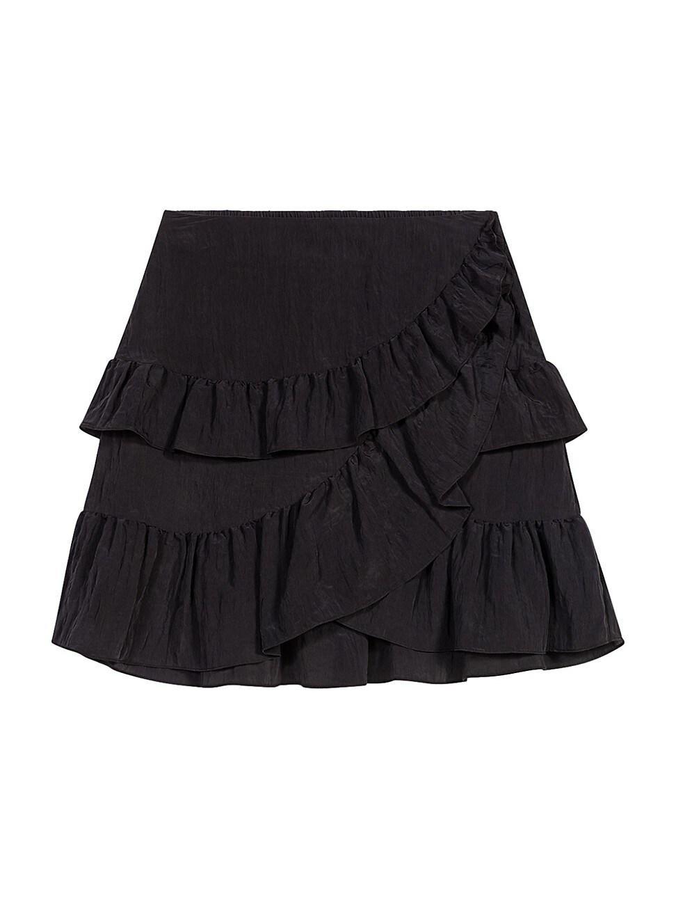 Womens Short Ruffled Skirt Product Image