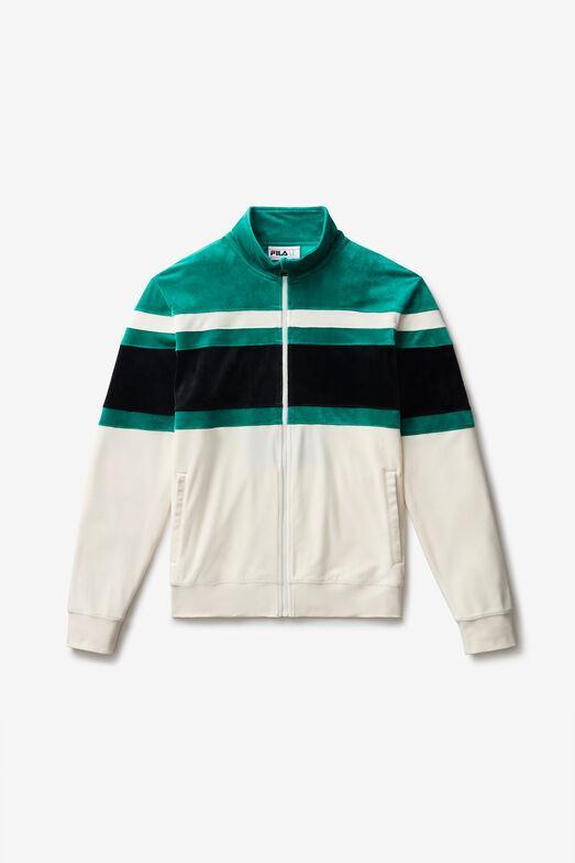 Smart Retro Velour Blocked Track Jacket Product Image