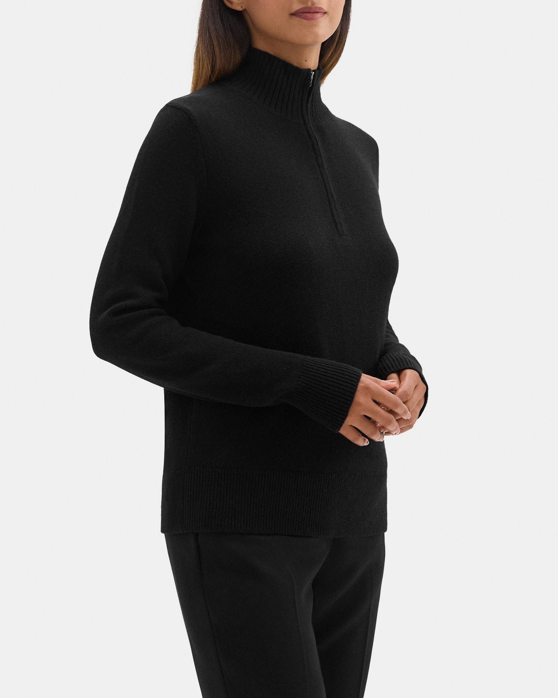 Half-Zip Turtleneck Sweater in Wool Product Image