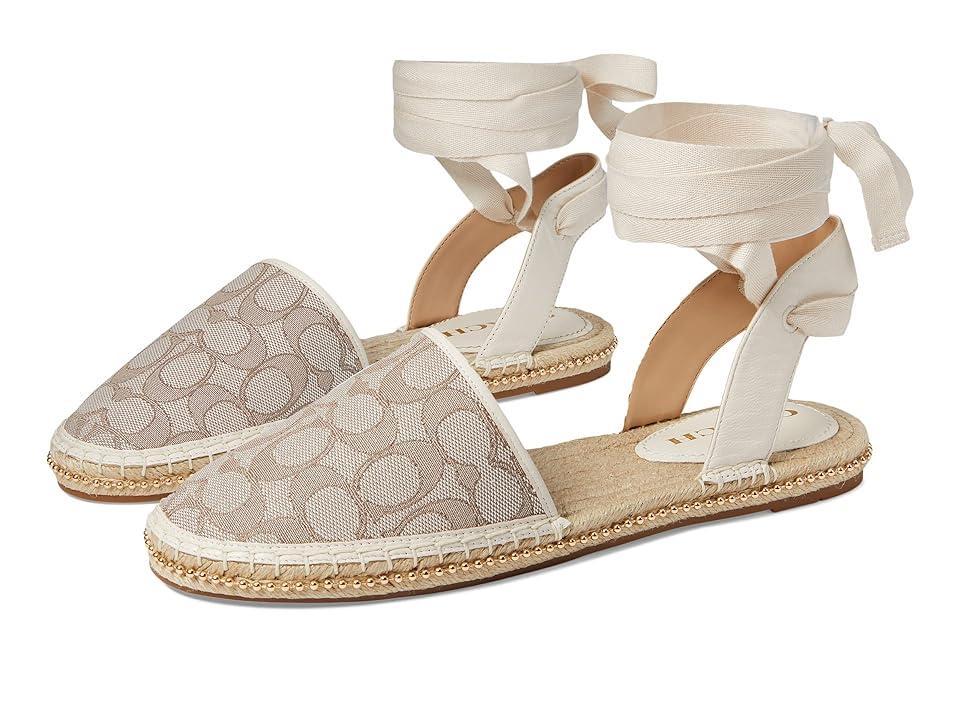 COACH Corrine Jacquard Espadrille (Chalk/Stone) Women's Shoes Product Image