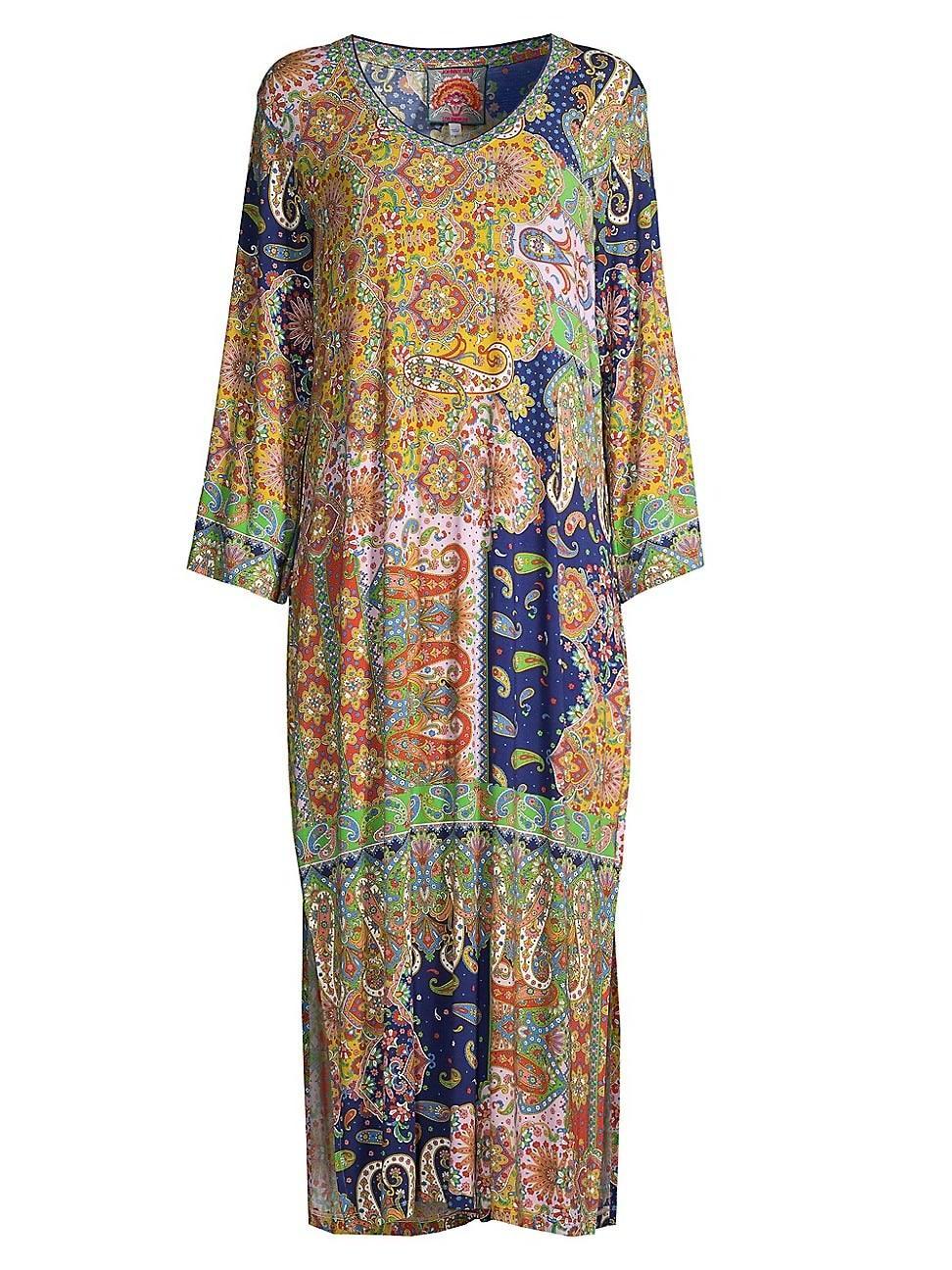 Womens Breamar Patchwork Paisley Midi-Dress Product Image