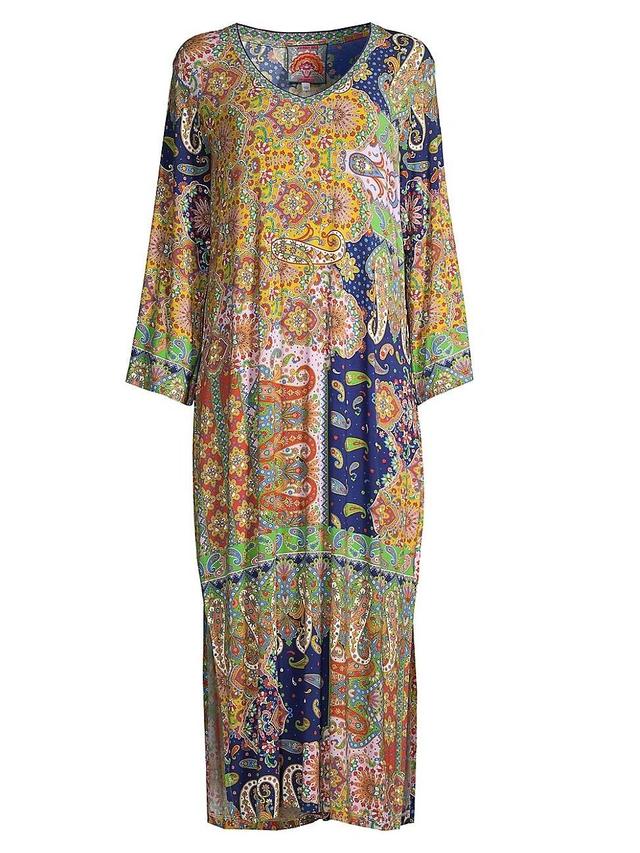 Womens Breamar Patchwork Paisley Midi-Dress Product Image