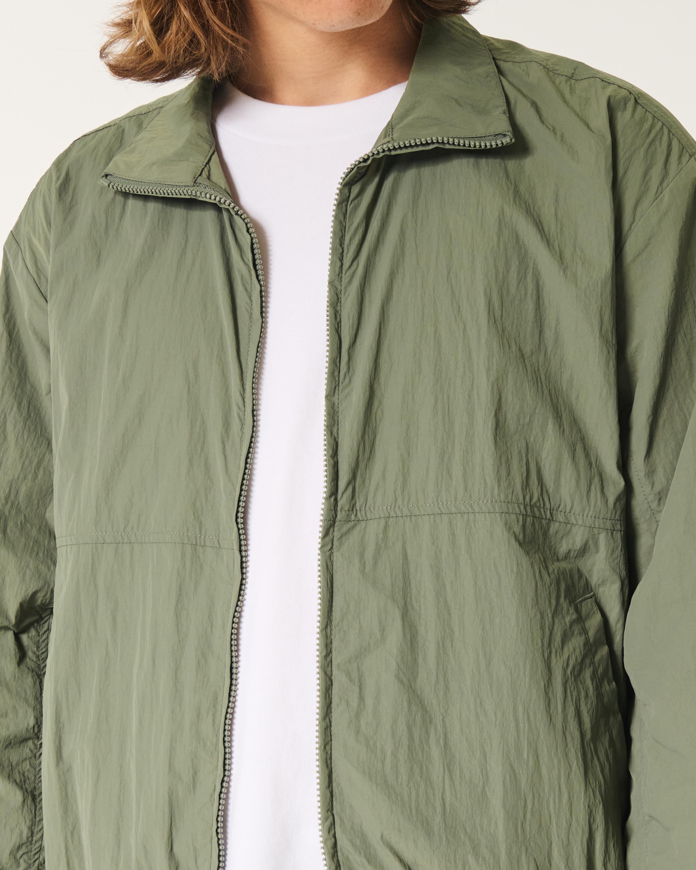 Zip-Up Nylon Jacket Product Image