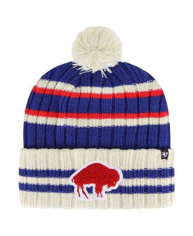 Mens 47 Brand Royal Buffalo Bills Legacy No Huddle Cuffed Knit Hat with Pom - Royal Product Image