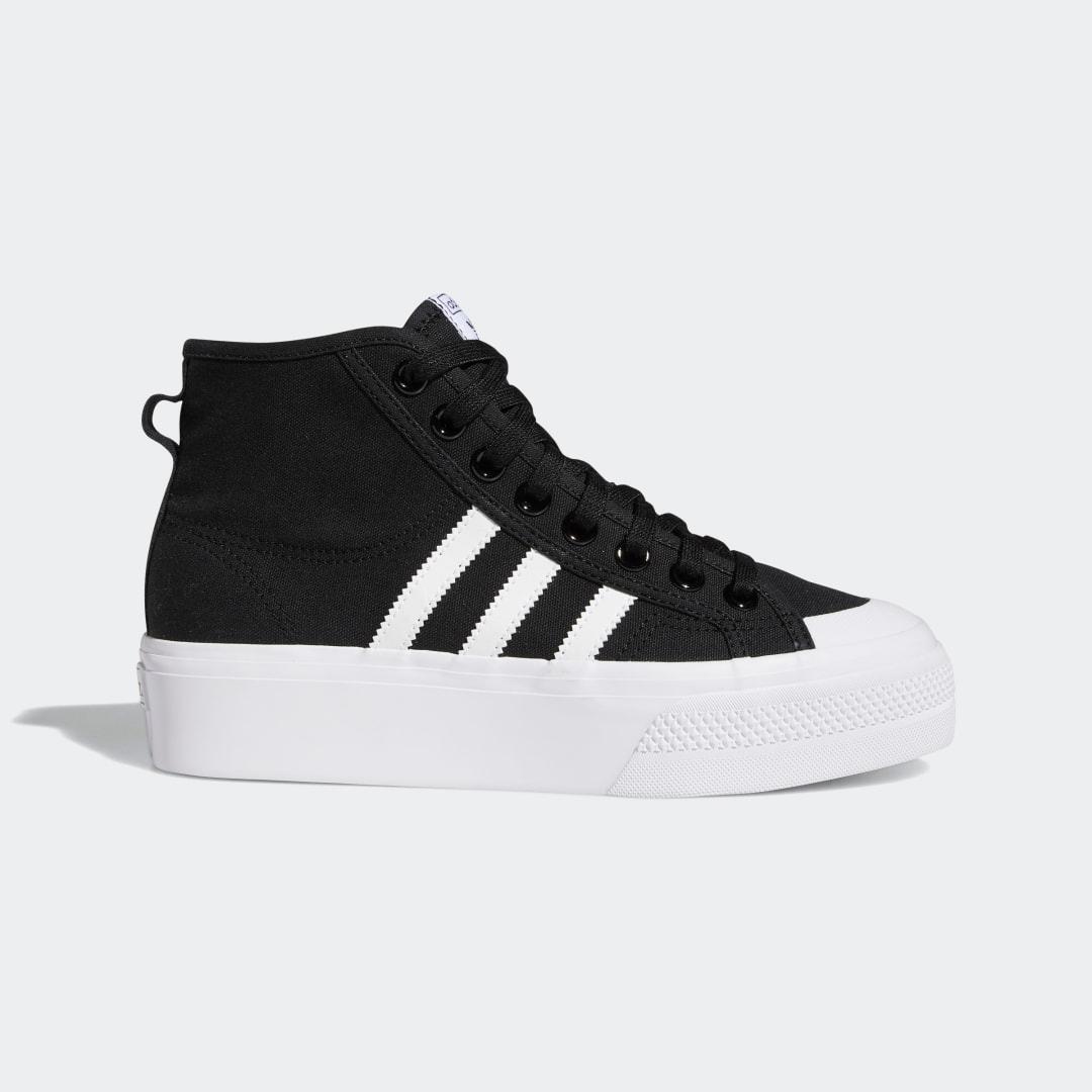 Adidas Womens Originals Nizza Platform Mid Casual Shoes Product Image