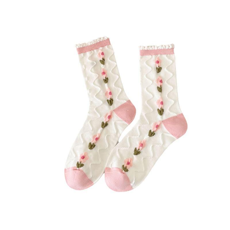 Pattern Crew Socks Product Image