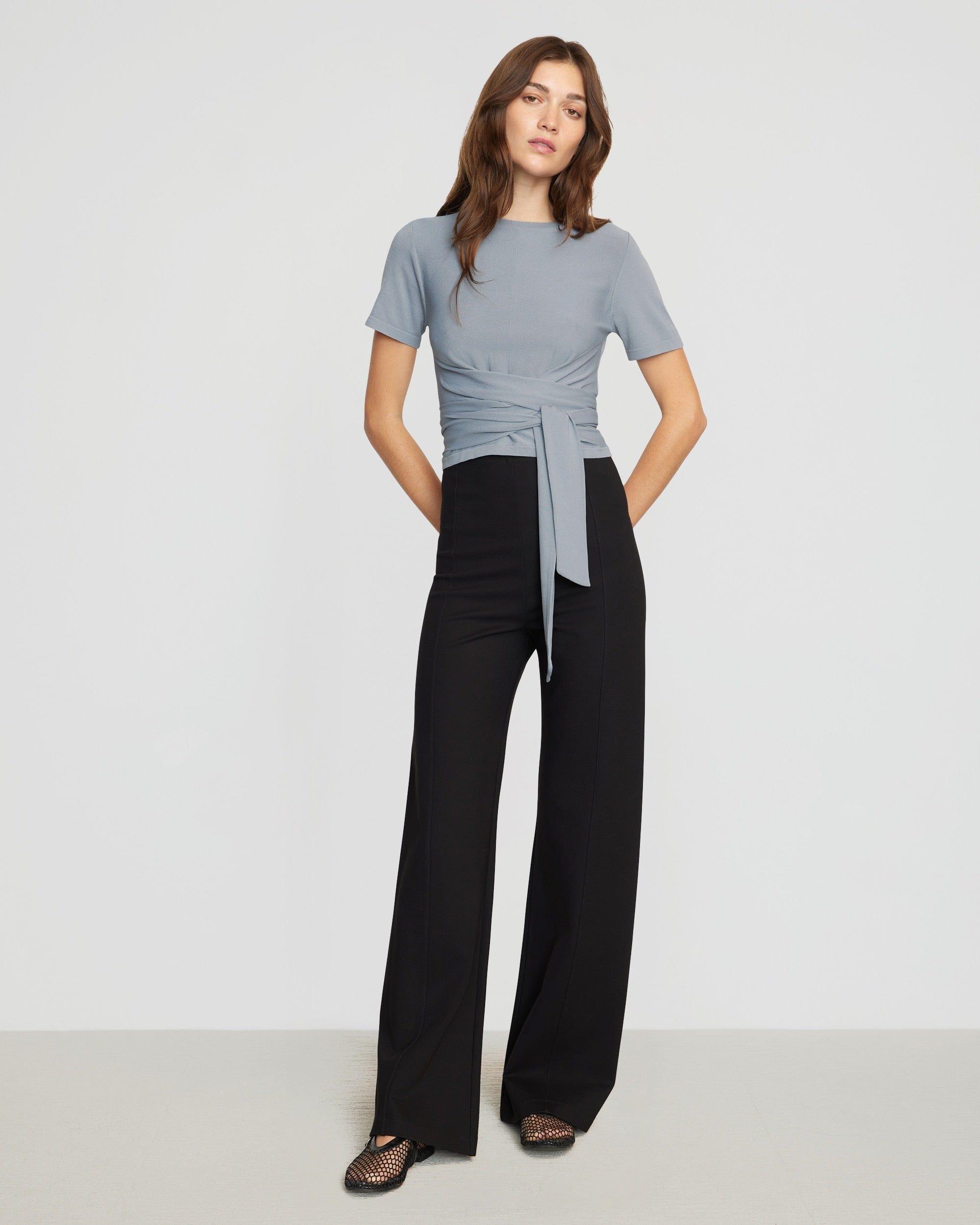 Jude Cropped Tie-Front Top Product Image