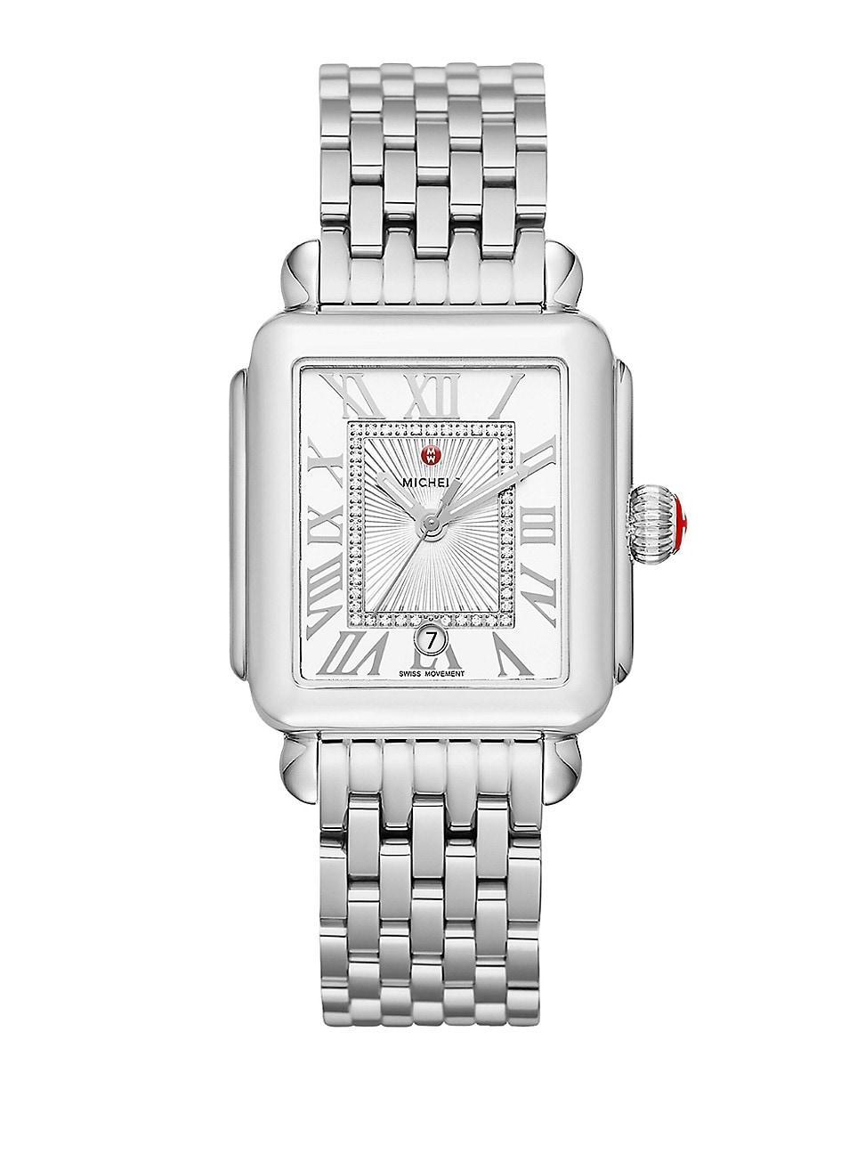 Womens Deco Madison Mid Two-Tone Diamond Dial Watch Product Image