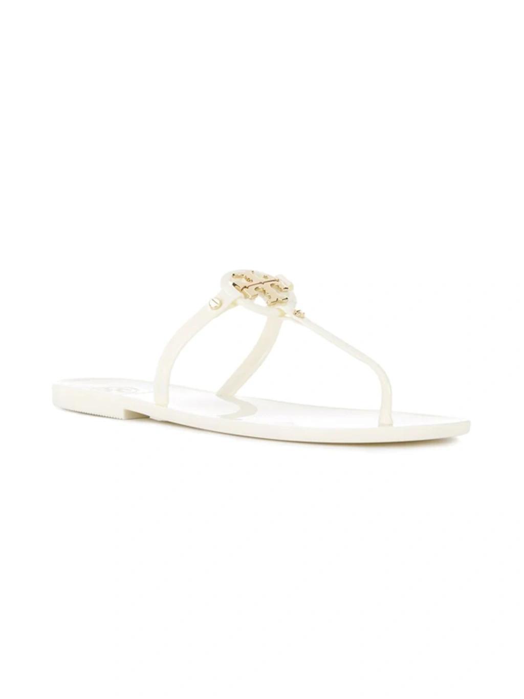 TORY BURCH Mini Miller Jelly Thong Sandals In Ivory Product Image