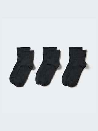 Womens Socks (3 Pairs) Black US W 7.5-10 UNIQLO US Product Image