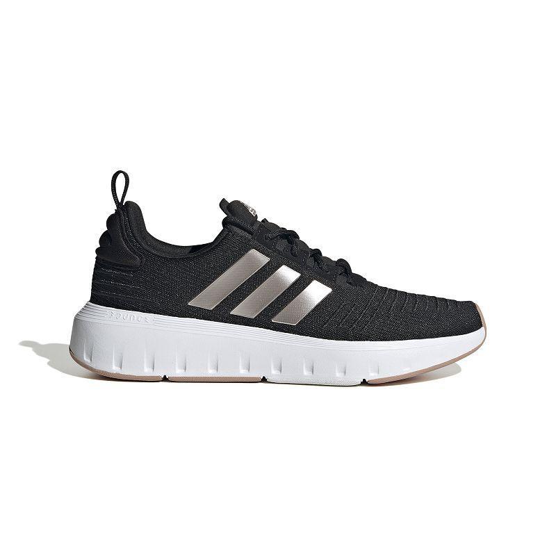 adidas Swift Run Womens Lifestyle Running Shoes Black Product Image