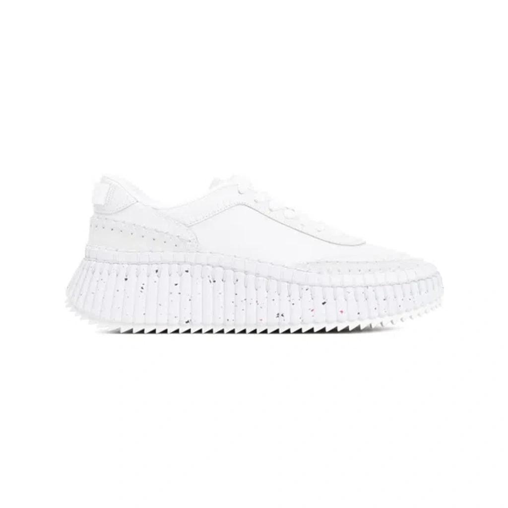 White Nama Sneakers Product Image