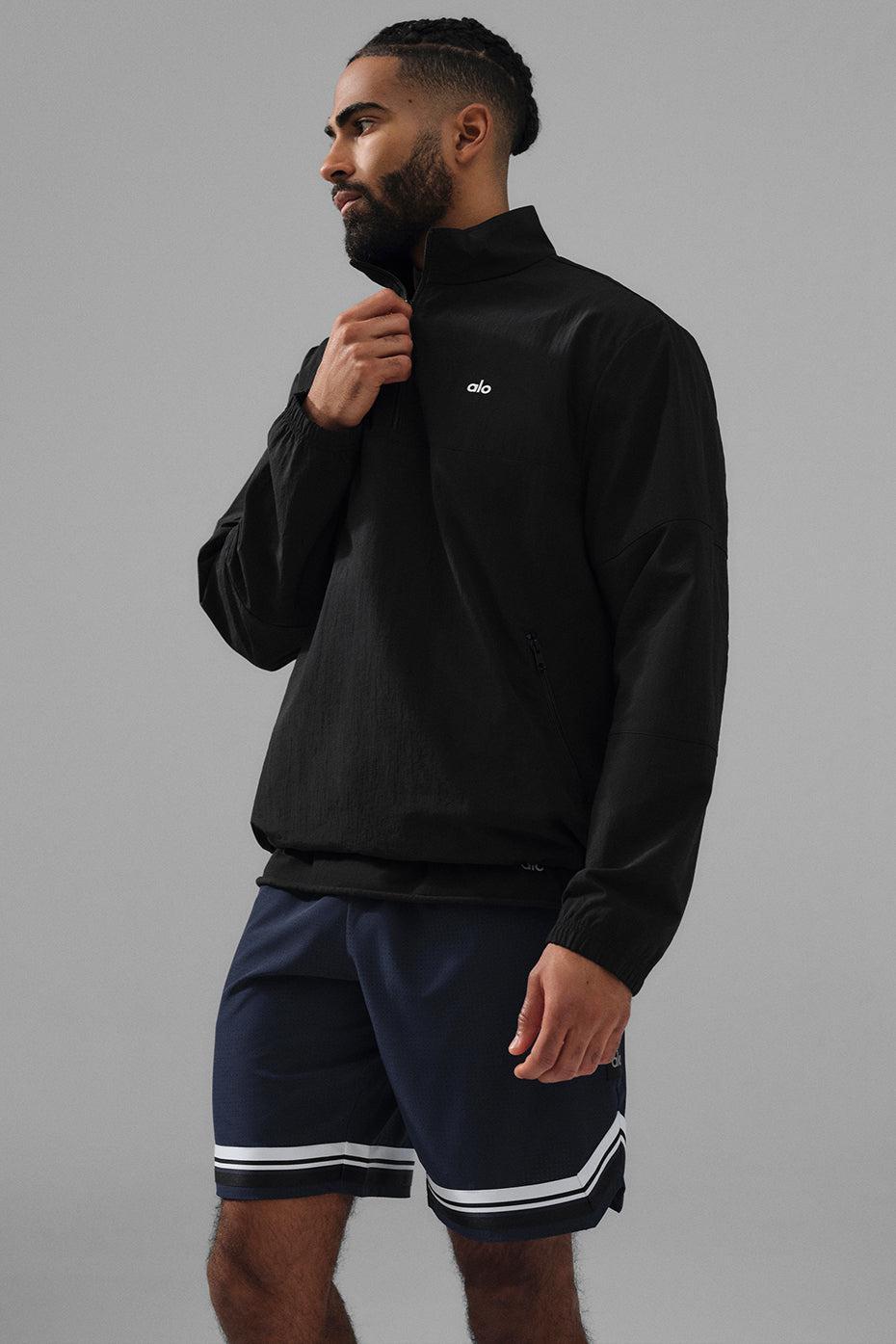 Lightweight Takeaway Track Pullover - Black Male Product Image