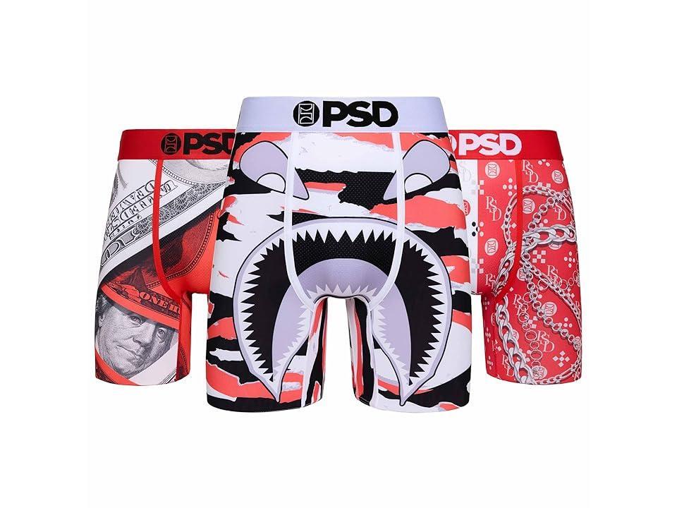 PSD 3-Pack Fire Red Fire Red) Men's Underwear Product Image