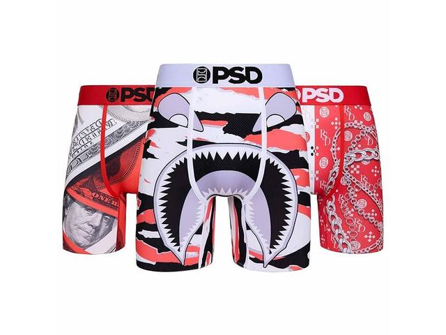 PSD 3-Pack Fire Red Fire Red) Men's Underwear Product Image