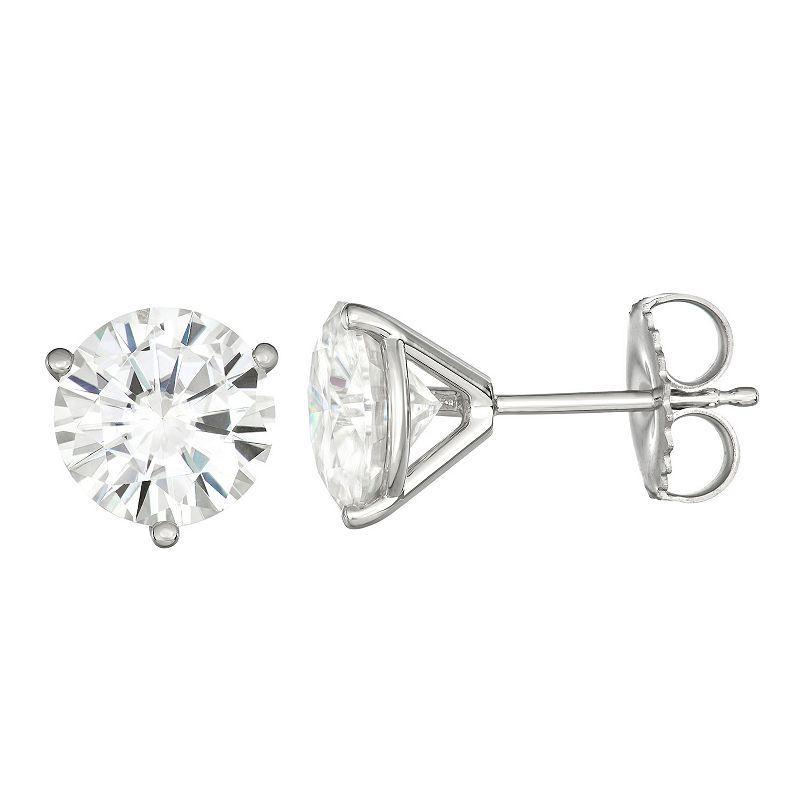 Moissanite Martini Stud Earrings (2 ct. t.w. Diamond Equivalent) in 14k White or Yellow Gold Product Image