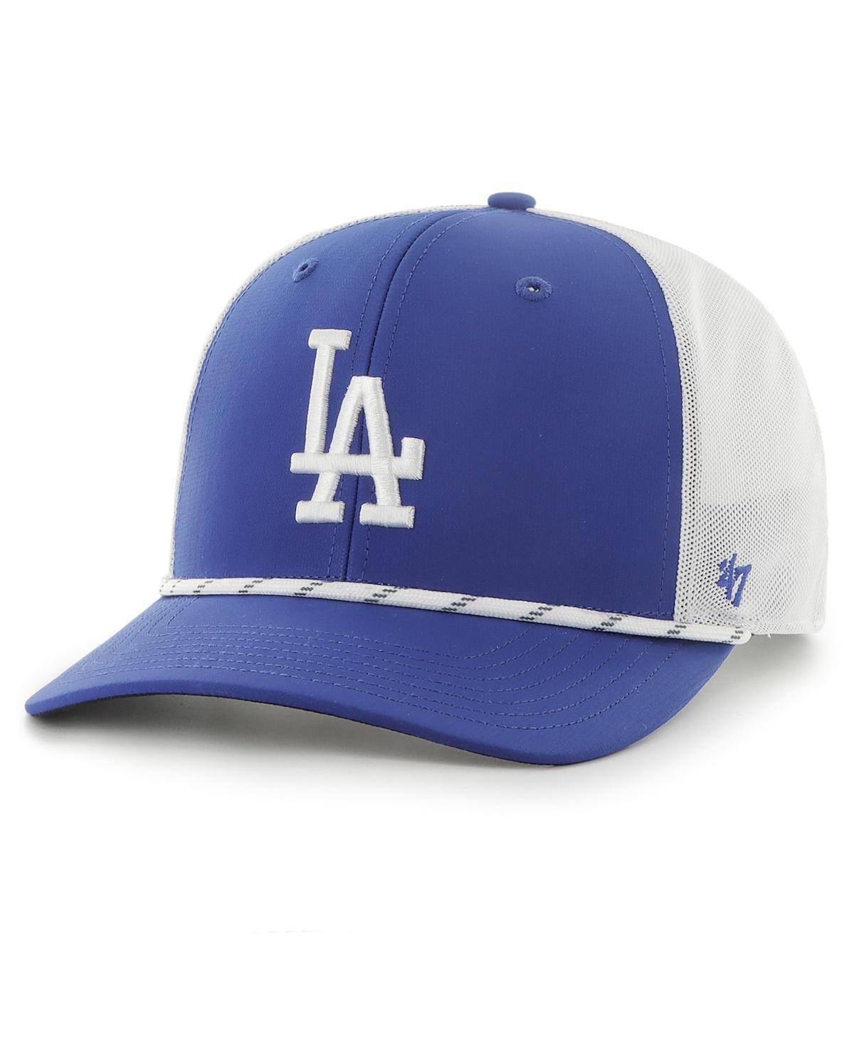 Mens 47 Royal/White Los Angeles Dodgers Burden Trucker Snapback Hat Product Image