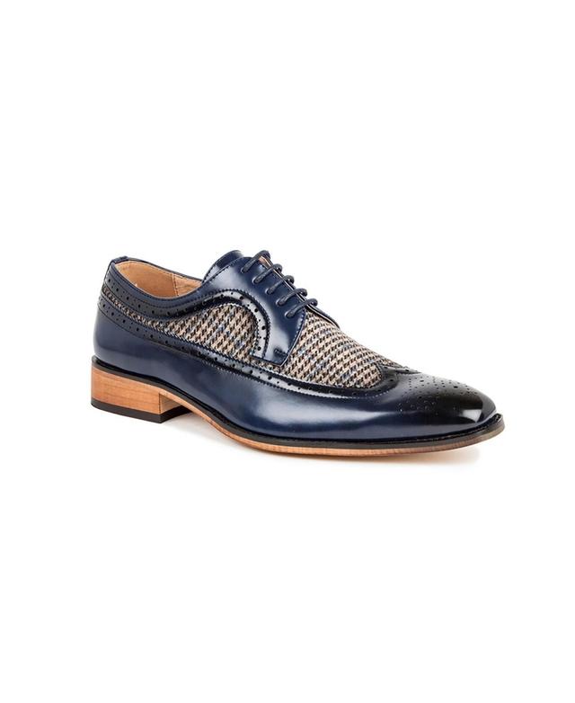 Gino Vitale Mens Wing Tip Brogue Two Tone Shoes Product Image