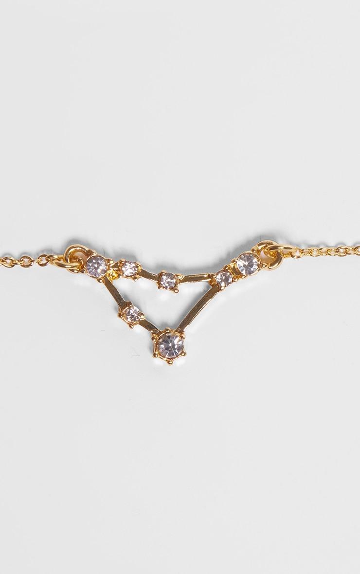 Gold Plated Taurus Celestial Necklace Product Image