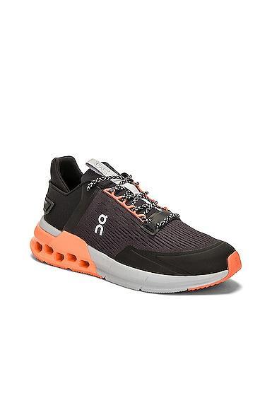 On Cloudnova Flux Sneaker in Black. Size 7, 7.5, 8, 8.5, 9.5, 10, 10.5, 11, 12, 12.5, 13. Product Image