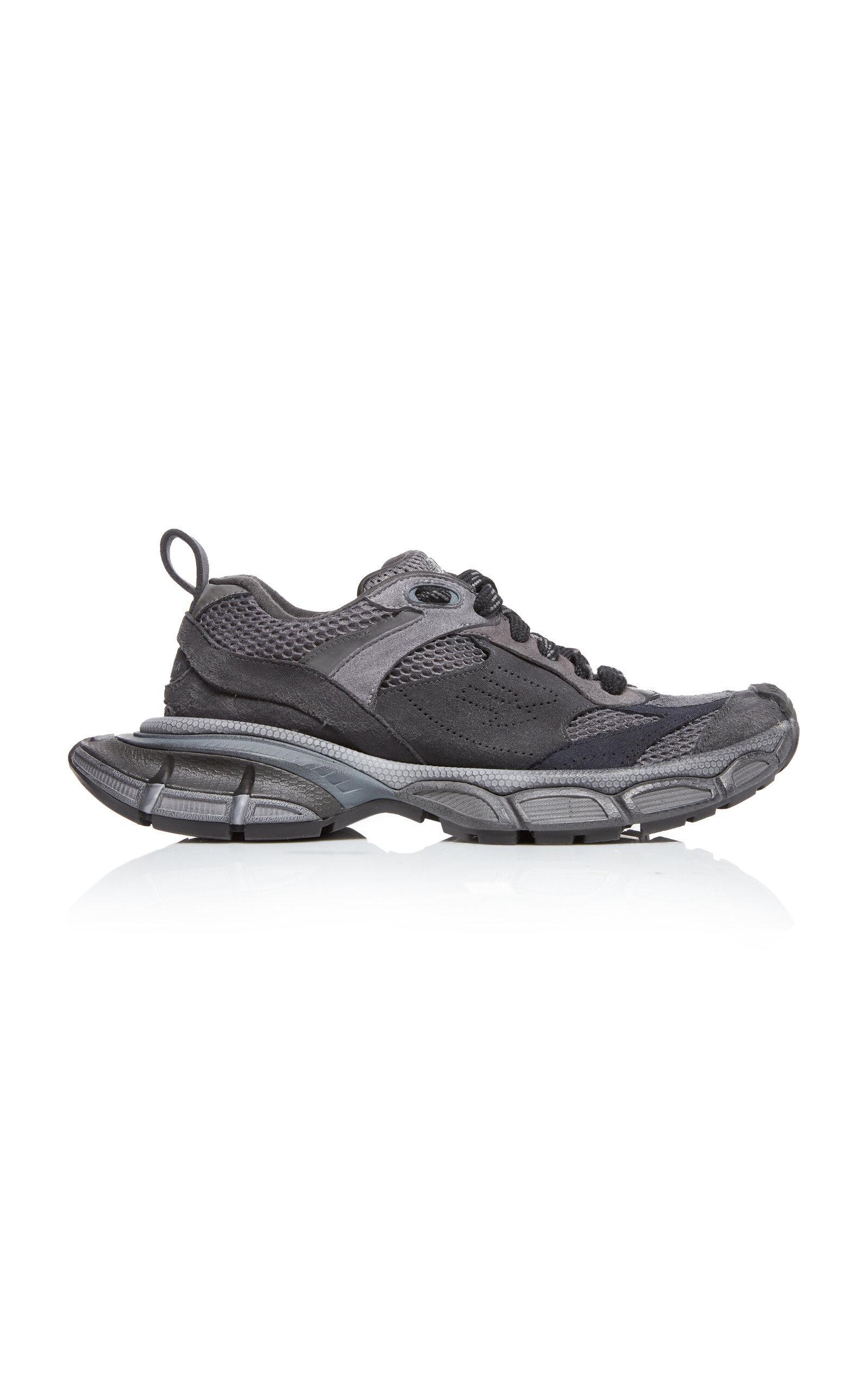 BALENCIAGA 3xl Mesh And Suede Sneakers In Grey Product Image