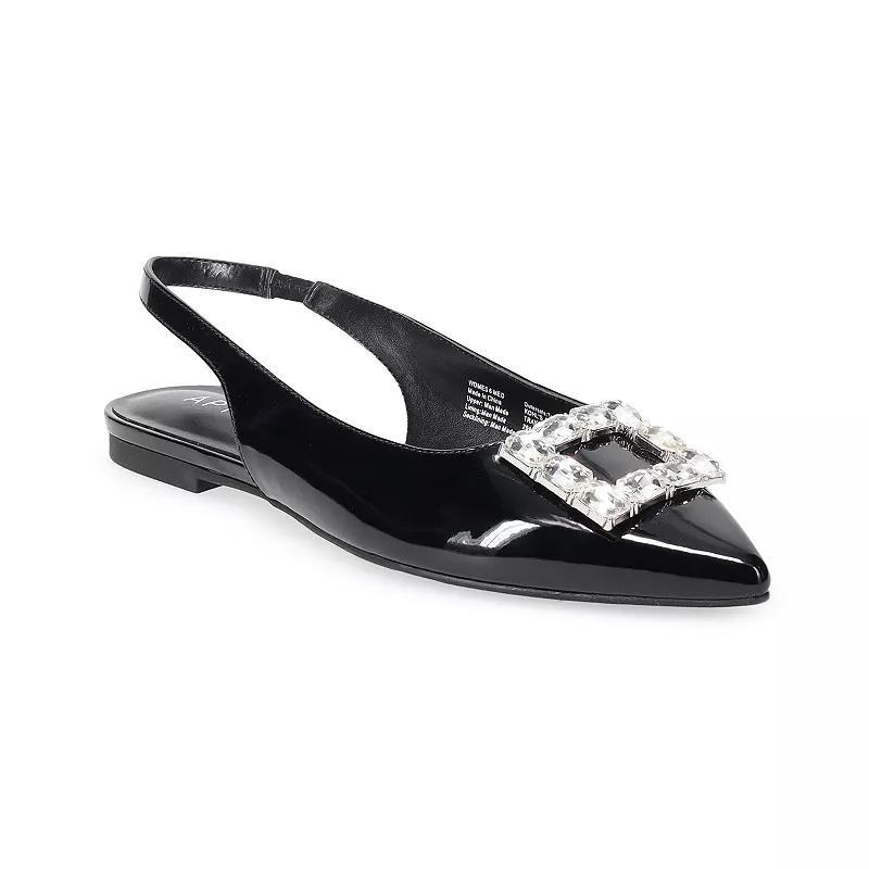 Apt. 9 Traycee Womens Slingback Rhinestone Buckle Flats Product Image