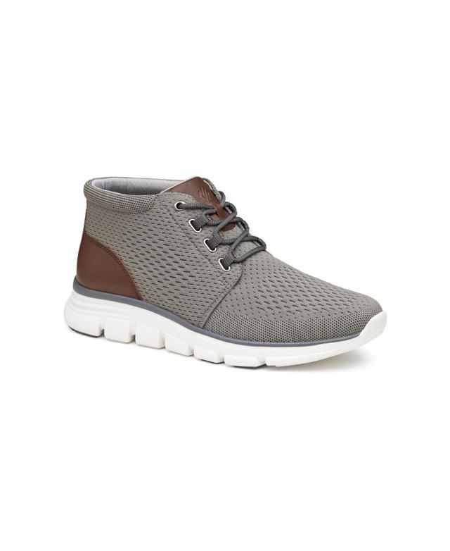 Johnston & Murphy Amherst Lug Knit Chukka Boot (Grey) Men's Boots Product Image