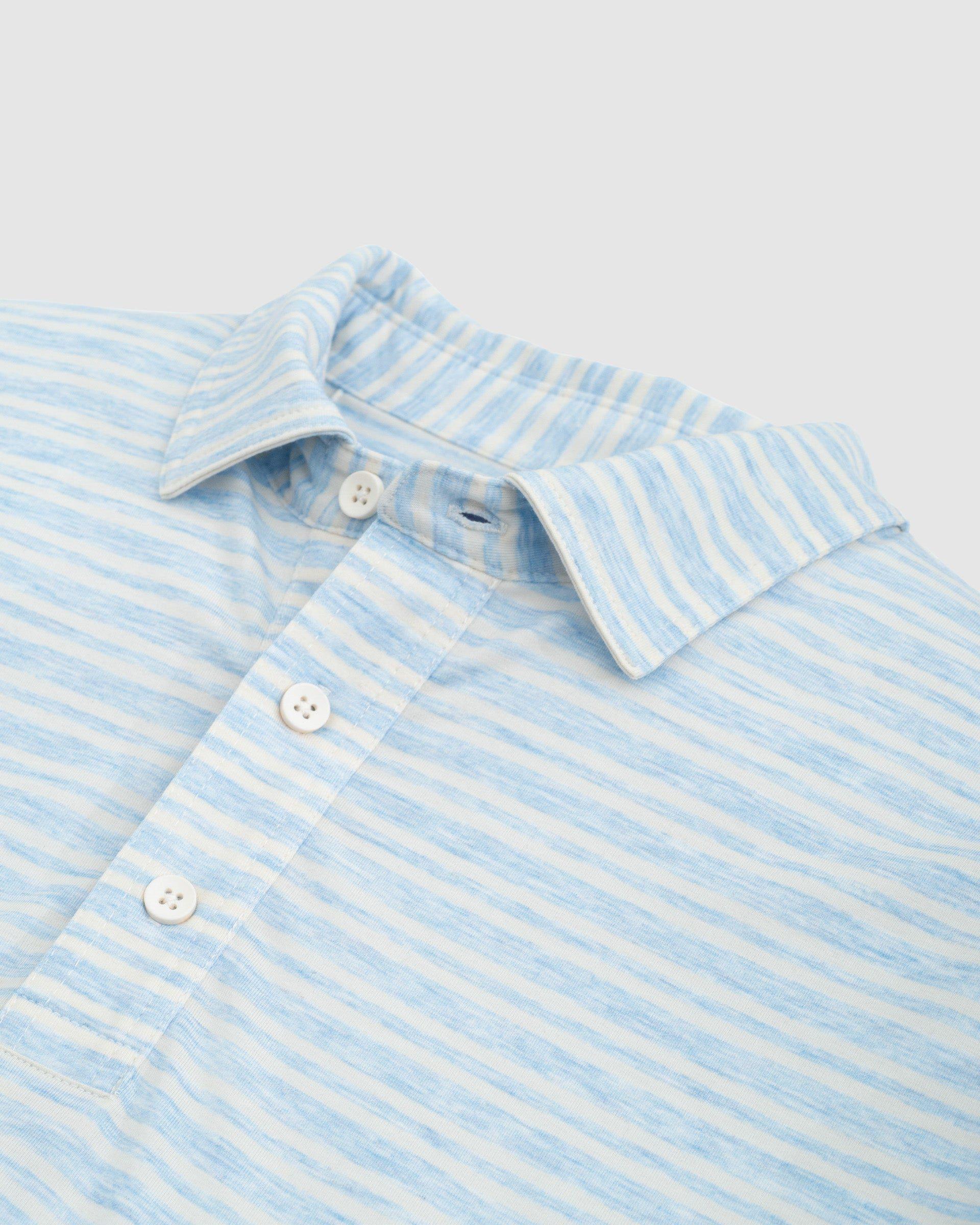 Brannen Striped Long Sleeve Polo Male Product Image