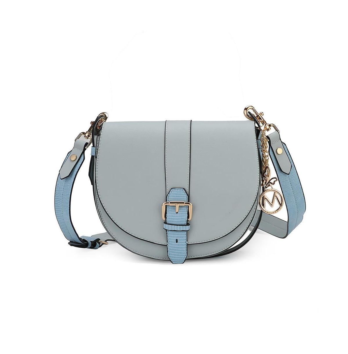 Mkf Collection Ayla Snake-Embossed Color Block Women s Shoulder Bag by Mia K Product Image