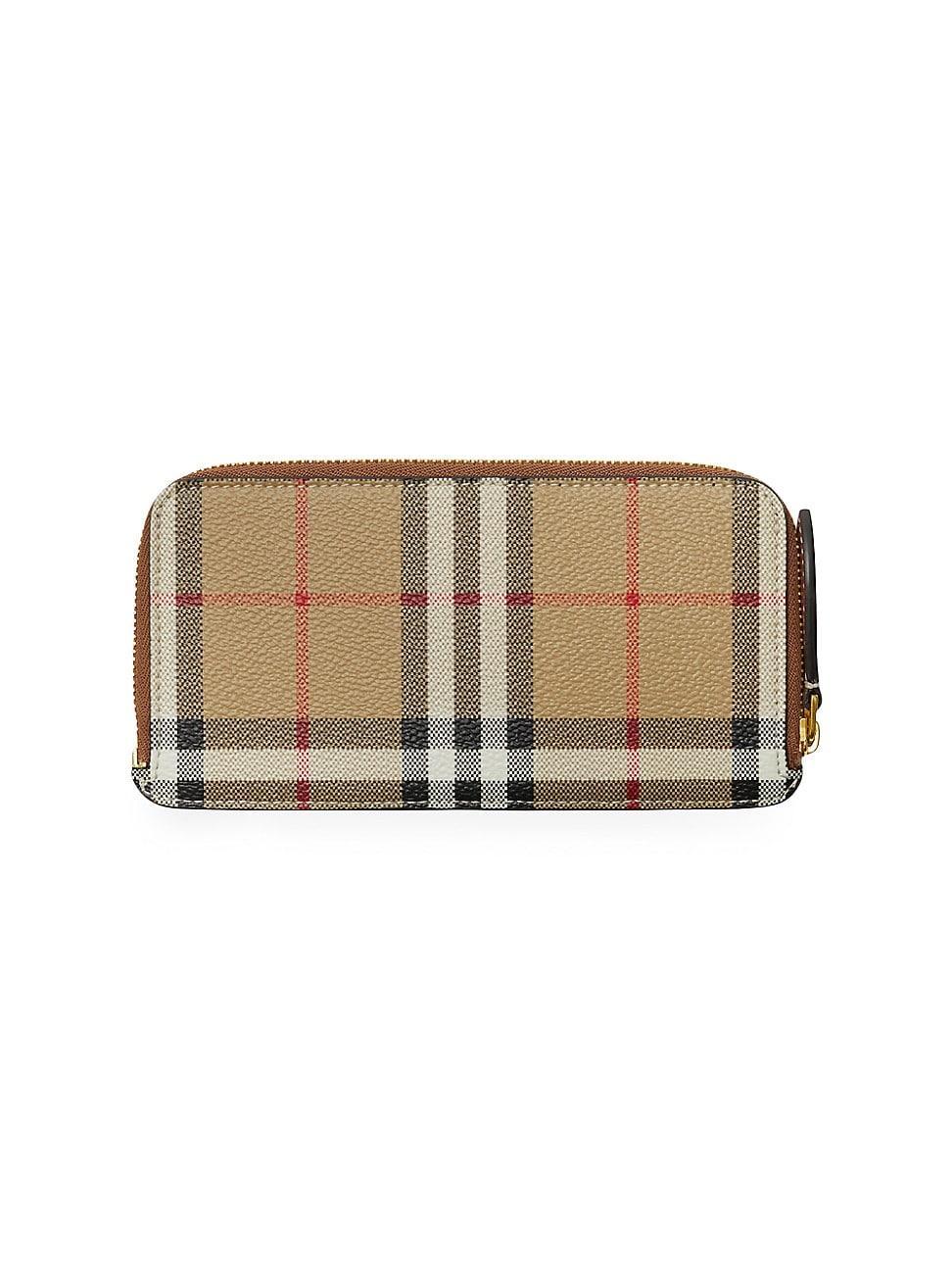 burberry Somerset Vintage Check Coated Canvas & Leather Continental Wallet Product Image