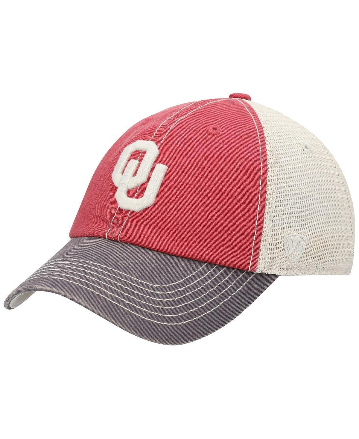 Mens Oklahoma Sooners Top of the World Offroad Trucker Adjustable Hat Crimson Product Image