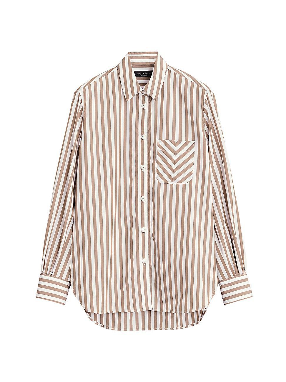 rag & bone Maxine Stripe Cotton Button-Up Shirt Product Image